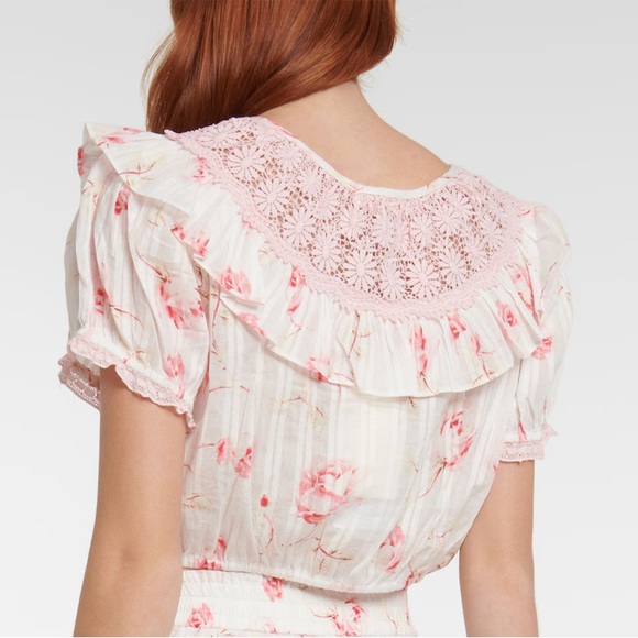 LoveShackFancy Elania Floral Top - Picture 7 of 8